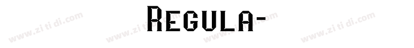 默陌专辑手写体 Regula字体转换